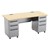 Modern Double Pedestal Teacher Desk (63.5" L)