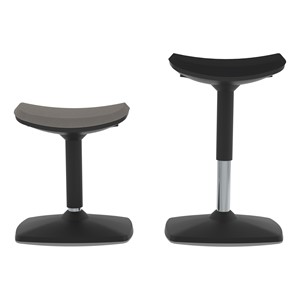 Adjustable-Height Active Stool w/ Saddle Seat