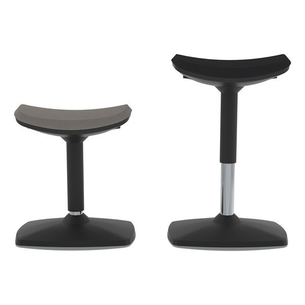Adjustable-Height Active Stool w/ Saddle Seat