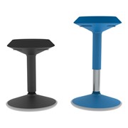 Adjustable-Height Active Learning Stool w/ Upholstered Seat