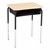 Structure Series Open Front School Desk w/ Black Book Box & Black Frame