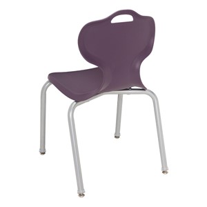 Adjustable-Height Y-Frame Desk and 18-Inch Profile Series School Chair Set - Chair - Back