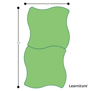 Shapes Series Square Wave Collaborative Table - Grouped Footprint