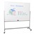 Double-Sided Mobile Magnetic Markerboard (6' W x 4' H)