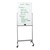 Double-Sided Mobile Magnetic Markerboard (3' W x 2' H)