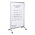 Mobile Magnetic Dry Erase Room Divider