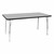 Rectangle Activity Table - Gray Top/Black Edge Band
