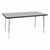 Rectangle Activity Table - Gray Top/Navy Edge Band