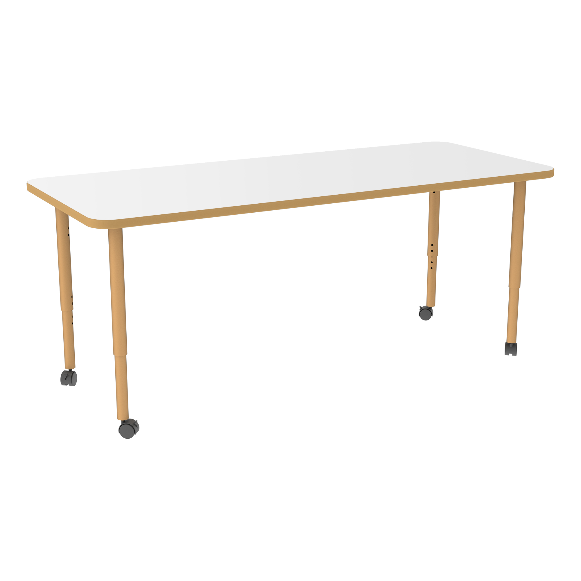 Accent Series Rectangle Collaborative Whiteboard Table | School Outfitters