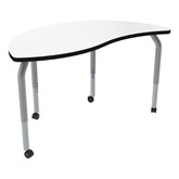 Shapes Series Circular Wave Collaborative Table w/ Whiteboard Top
