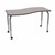 Shapes Series Rectangle Wave Collaborative Table w/ Gray Nebula Top