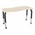 Shapes Series Rectangle Wave Collaborative Table w/ Asian Sand Top
