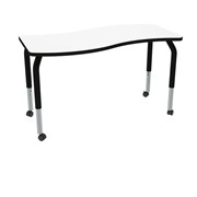 Shapes Series Rectangle Wave Collaborative Whiteboard Table