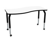 Shapes Series Rectangle Wave Collaborative Whiteboard Table