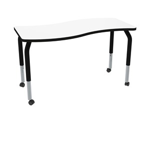 Shapes Series Rectangle Wave Collaborative Whiteboard Table