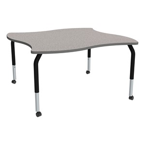 Shapes Series Square Wave Collaborative Table w/ Gray Nebula Top