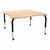 Shapes Series Square Wave Collaborative Table w/ Maple Top