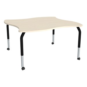 Shapes Series Square Wave Collaborative Table w/ Asian Sand Top