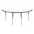 Half Moon Activity Table w/ Whiteboard Top