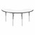Half Moon Activity Table w/ Whiteboard Top