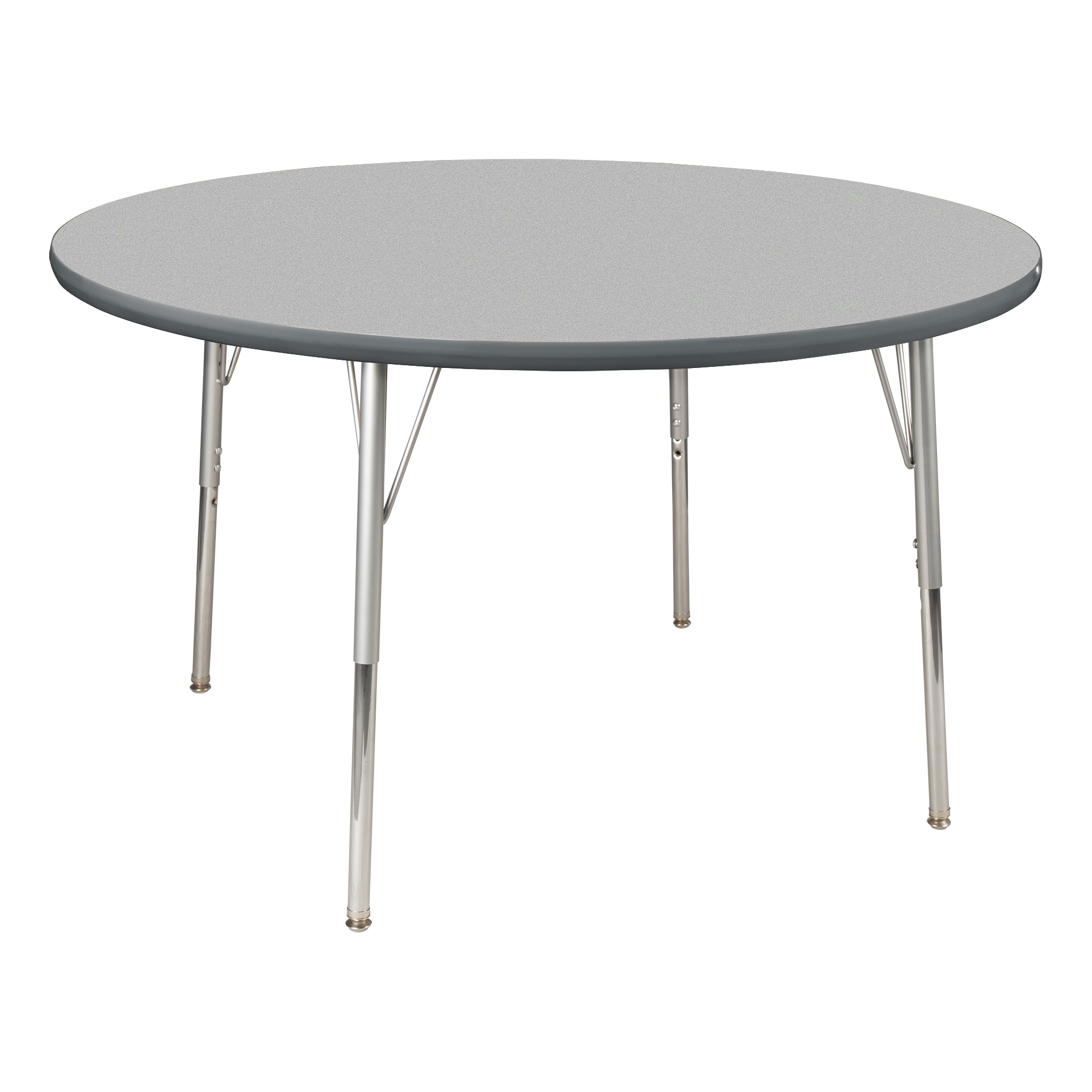 Round Activity Table - Gray Top/Graphite Edge Band