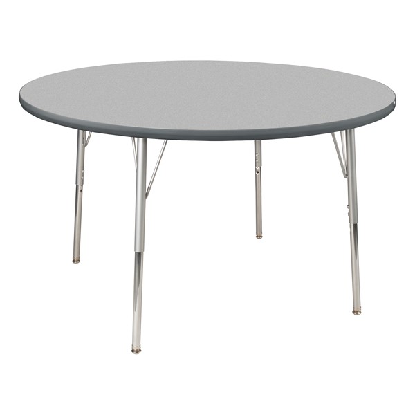 Round Activity Table - Gray Top/Graphite Edge Band