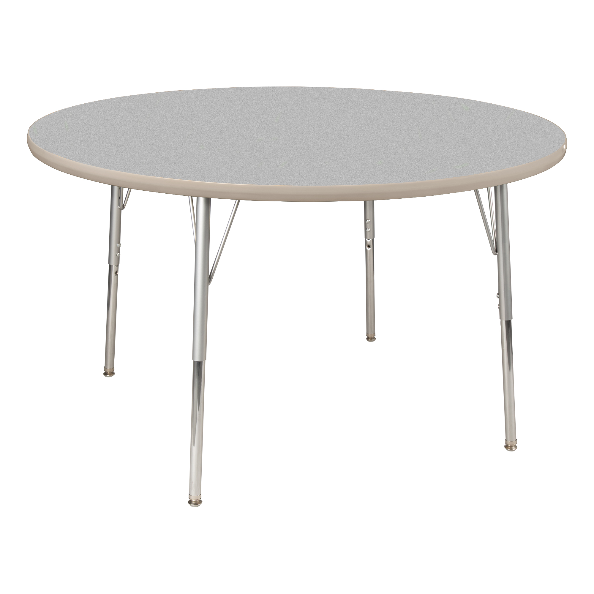 Round Activity Table - Gray Top/Stone Edge Band