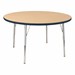Round Activity Table - Maple Top/Navy Edge Band
