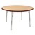 Round Activity Table - Maple Top/Wine Edge Band