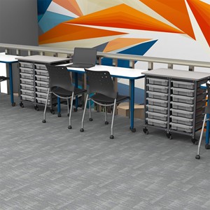 Accent Series Rectangle Collaborative Whiteboard Table at School Outfitters