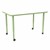 Shapes Accent Series Rectangle Collaborative Table w/ Whiteboard Top (30" W x 48" L) - Green Apple