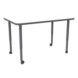 Shapes Accent Series Rectangle Collaborative Table w/ Whiteboard Top (30" W x 48" L) - North Sea