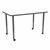 Shapes Accent Series Rectangle Collaborative Table w/ Whiteboard Top (30" W x 48" L) - North Sea