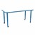 Shapes Accent Series Rectangle Collaborative Table w/ Whiteboard Top (30" W x 60" L) - Brilliant Blue
