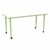 Shapes Accent Series Rectangle Collaborative Table w/ Whiteboard Top (30" W x 60" L) - Green Apple