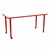 Shapes Accent Series Rectangle Collaborative Table w/ Whiteboard Top (30" W x 60" L) - Red
