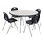 Round Activity Table & Structure Series School Chair Set - Gray Top