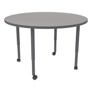 Shapes Accent Series Round Collaborative Table - Cosmic Strandz Top & Legs