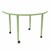 Shapes Accent Series Round Collaborative Table w/ Whiteboard Top - Green Apple