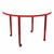 Shapes Accent Series Round Collaborative Table w/ Whiteboard Top - Red