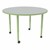 Shapes Accent Series Round Collaborative Table - North Sea Top w/ Green Apple Legs