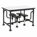 Swivel-Stool Whiteboard Table