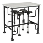 Swivel-Stool Bar-Height Group Work Station