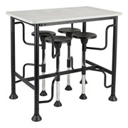 Swivel-Stool Bar-Height Group Work Station