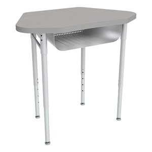 Hex Collaborative Desk w/ Laminate Top & Perforated Book Box