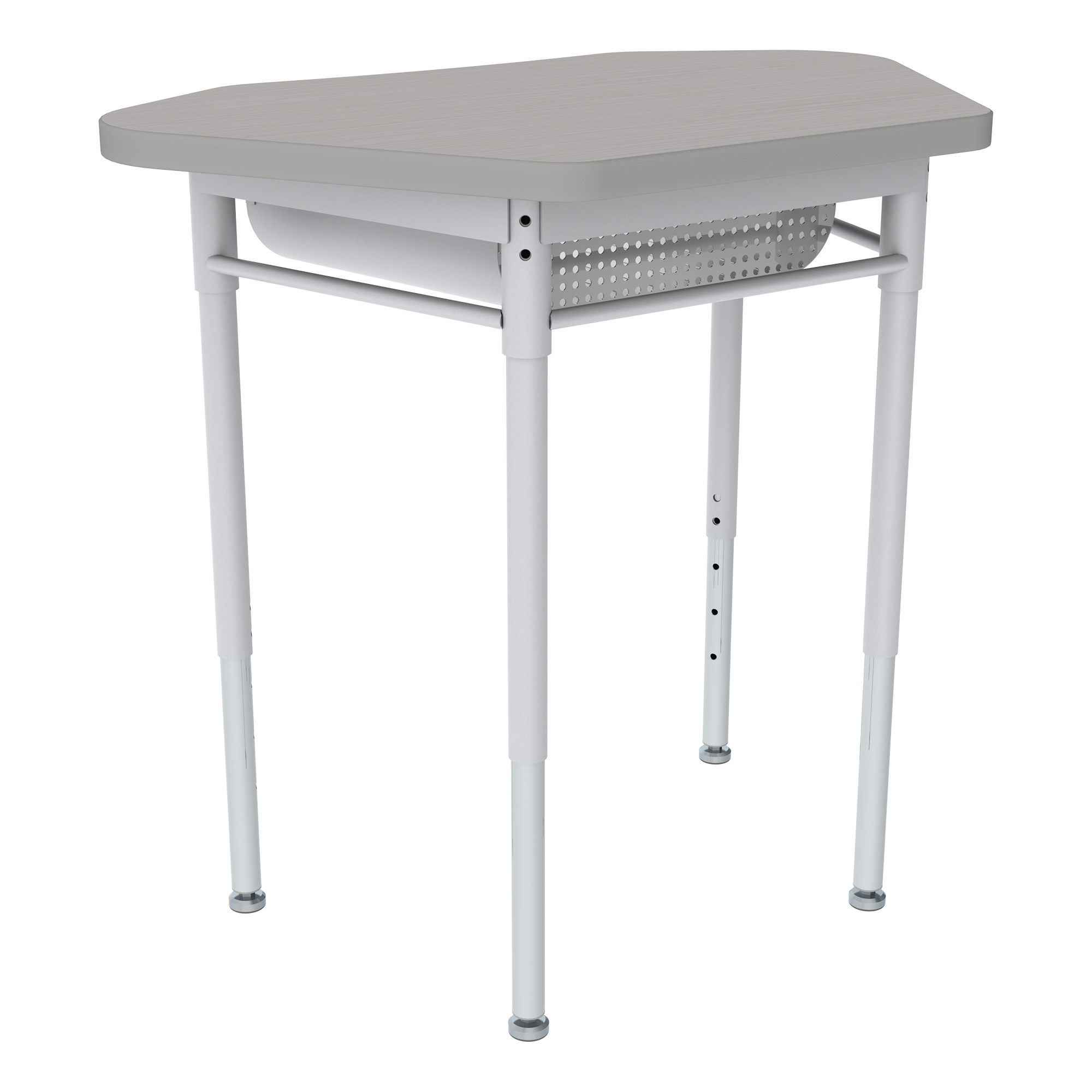 Hex Collaborative Desk w/ Laminate Top & Perforated Book Box