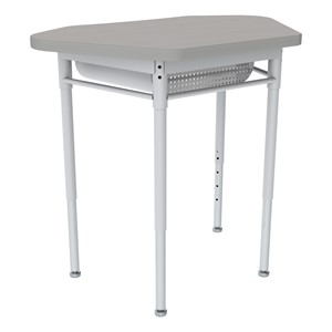 Hex Collaborative Desk w/ Laminate Top & Perforated Book Box