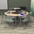 Hex Collaborative Desk w/ Laminate Top & Perforated Book Box