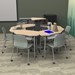 Hex Collaborative Desk w/ Laminate Top & Perforated Book Box