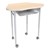 Hex Collaborative Desk w/ Laminate Top & Perforated Book Box